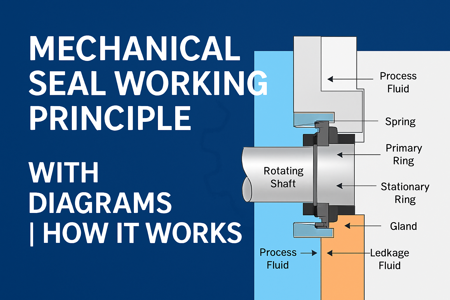 Mechanical Seal Working Principle with Diagrams | How It Works