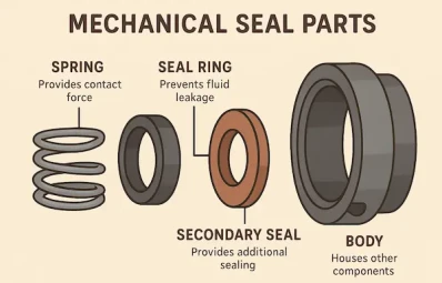Mechanical Seal Parts: Basic Parts Names and Their Functions